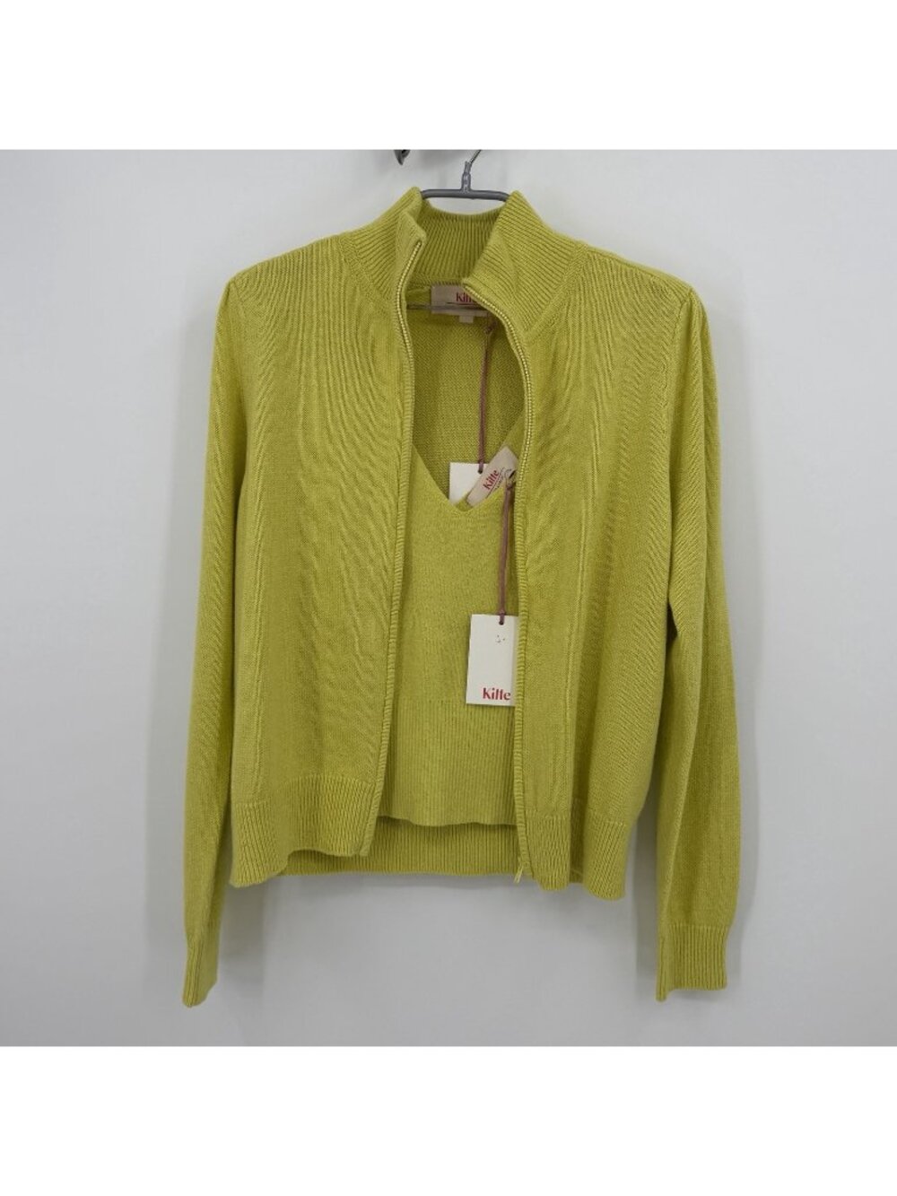 Kilte Collection Rei Cotton Cashmere Full Zip Jacket Tank Matching Set 3/L $510